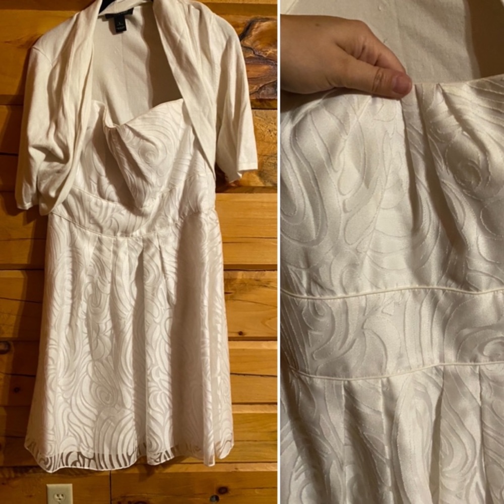 White Davids Bridal Dress, had Altered to fit to a Size 8.